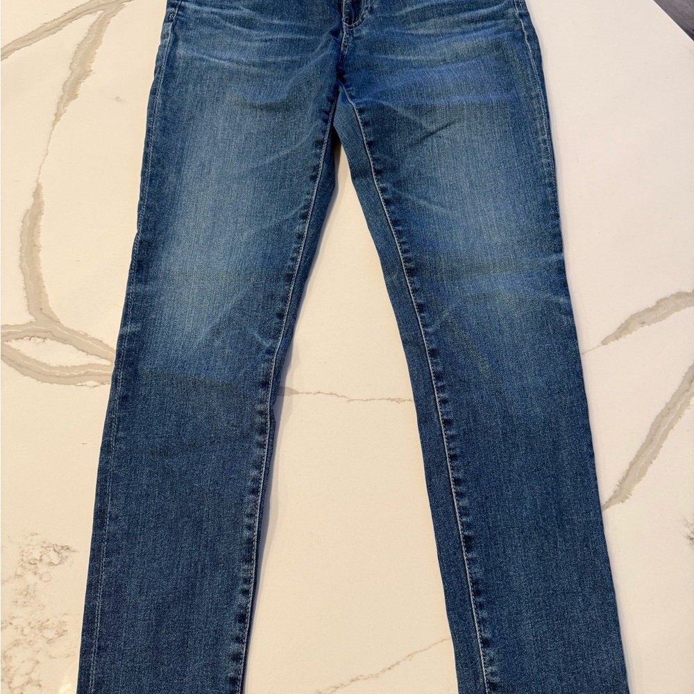 AG Adriano Goldschmied Dark Blue Super Skinny Ankle Jeans 30R